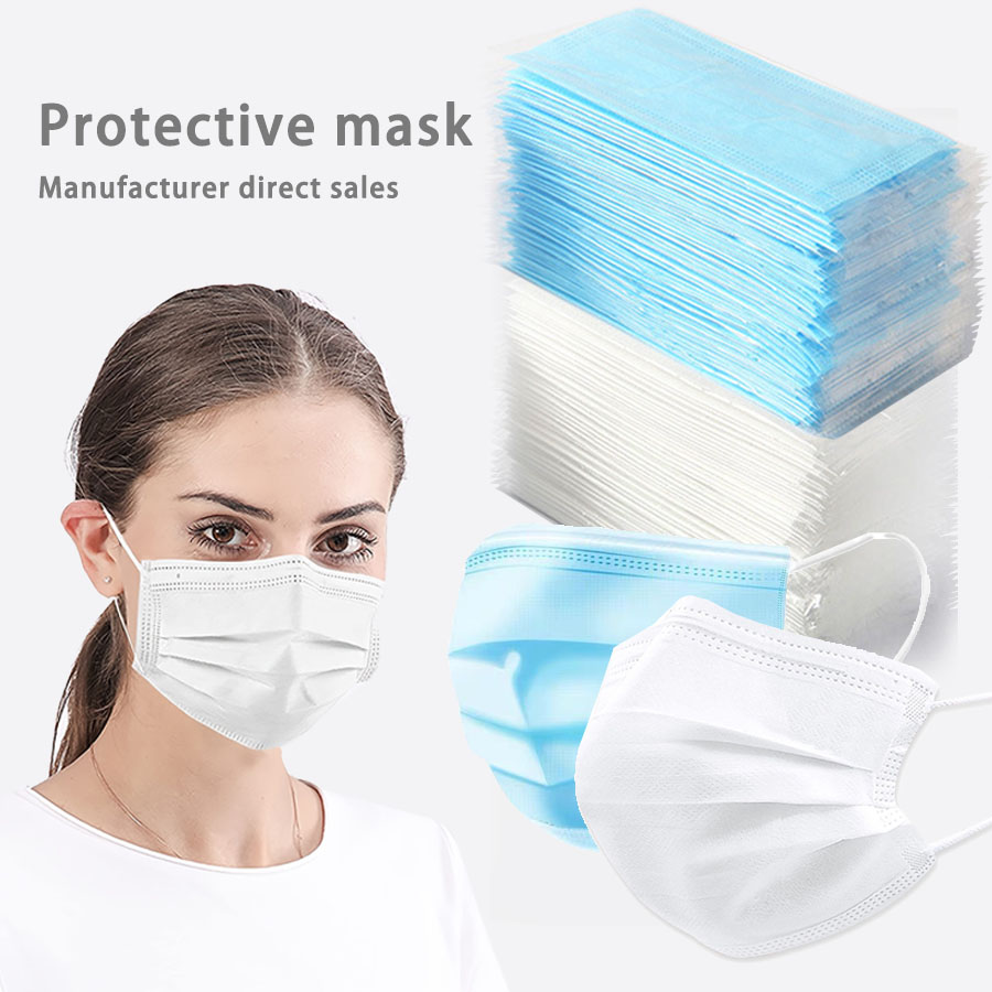 50/100Pcs Disposable Mask for  - огляд і ціна Disposable Mask Blue