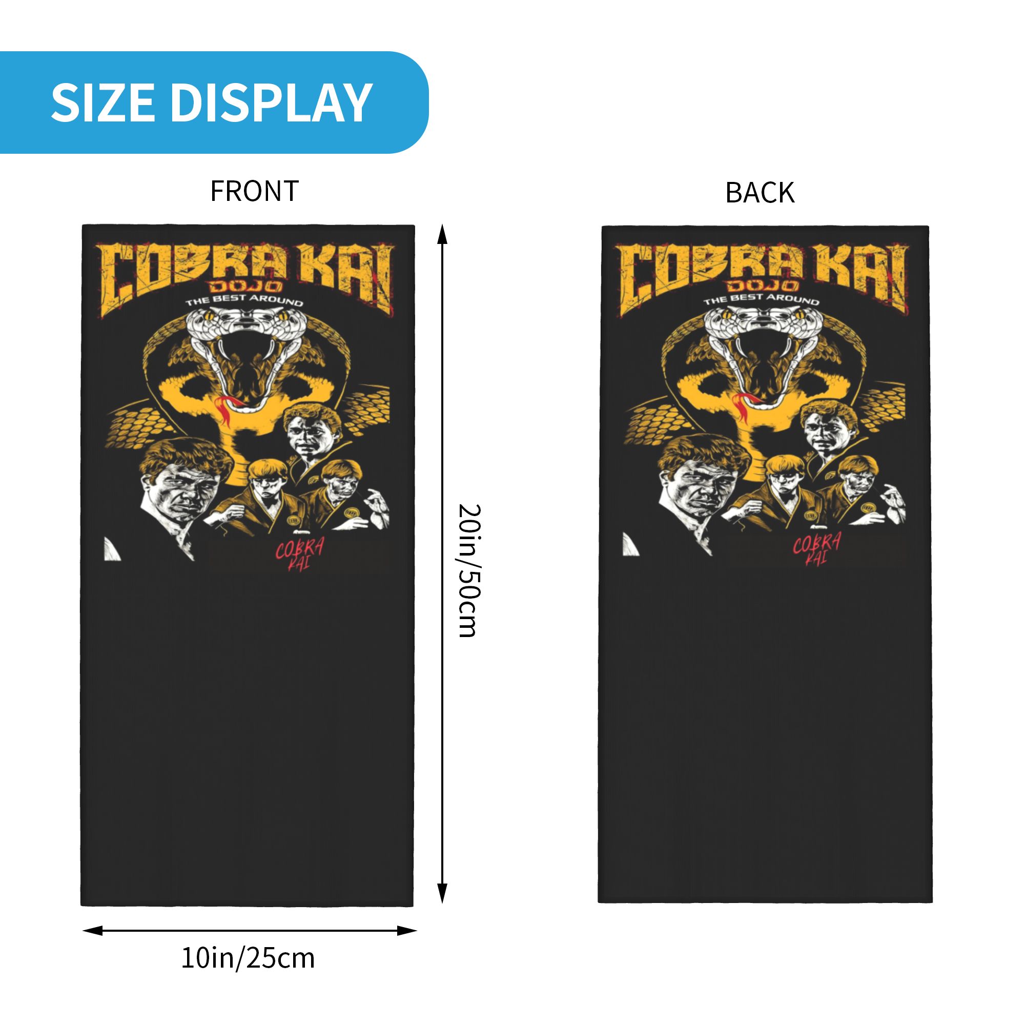 Custom Cobra Kai Bandana Neck  - огляд і ціна Neck Gaiter Face Cover