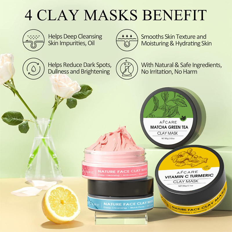 4 Pcs Clay Facial Mask Set Tur - огляд і ціна Dust Mask Construction