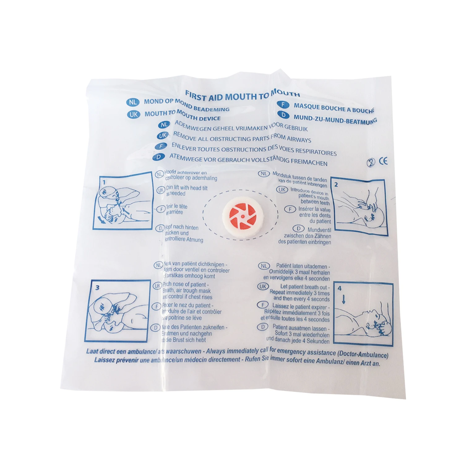 Manufacturer Mouth to Mouth Br - огляд і ціна Disposable Mask Blue