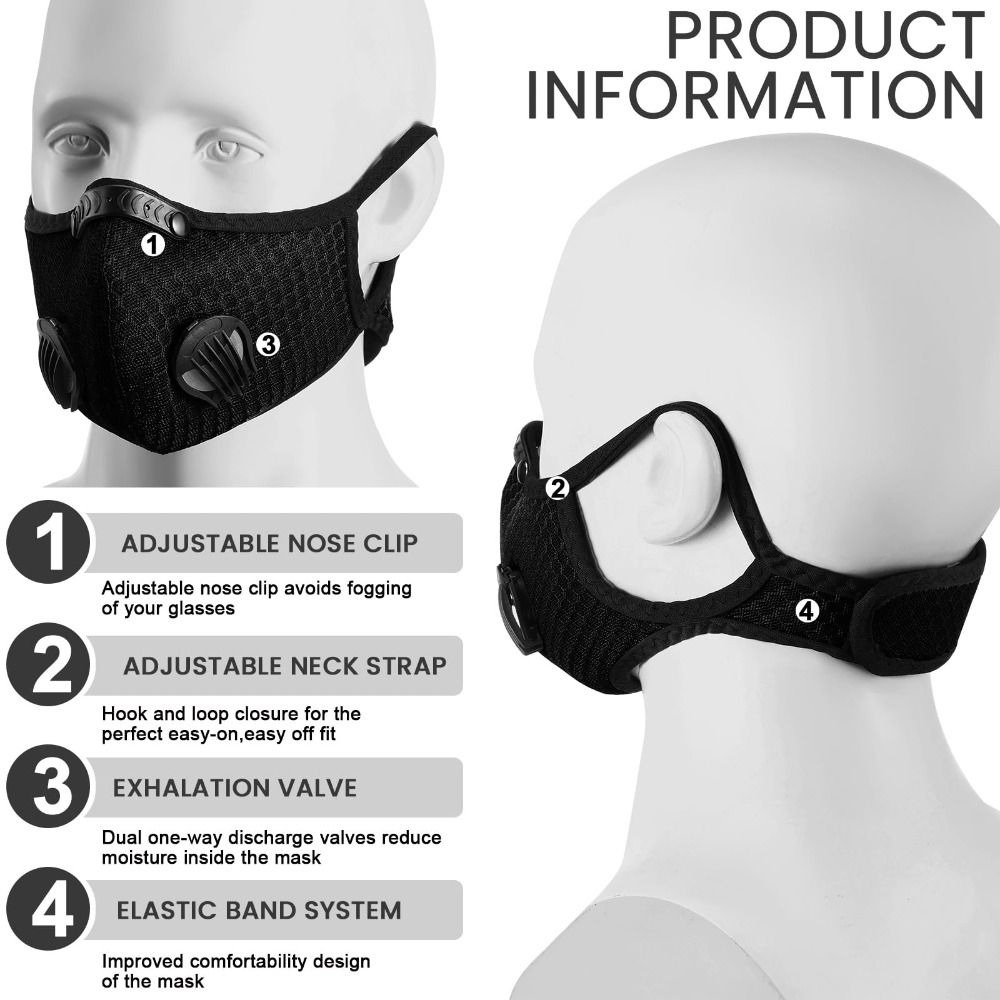 Breathable Ergonomic Dust Mask - огляд і ціна Anti Pollution Mask