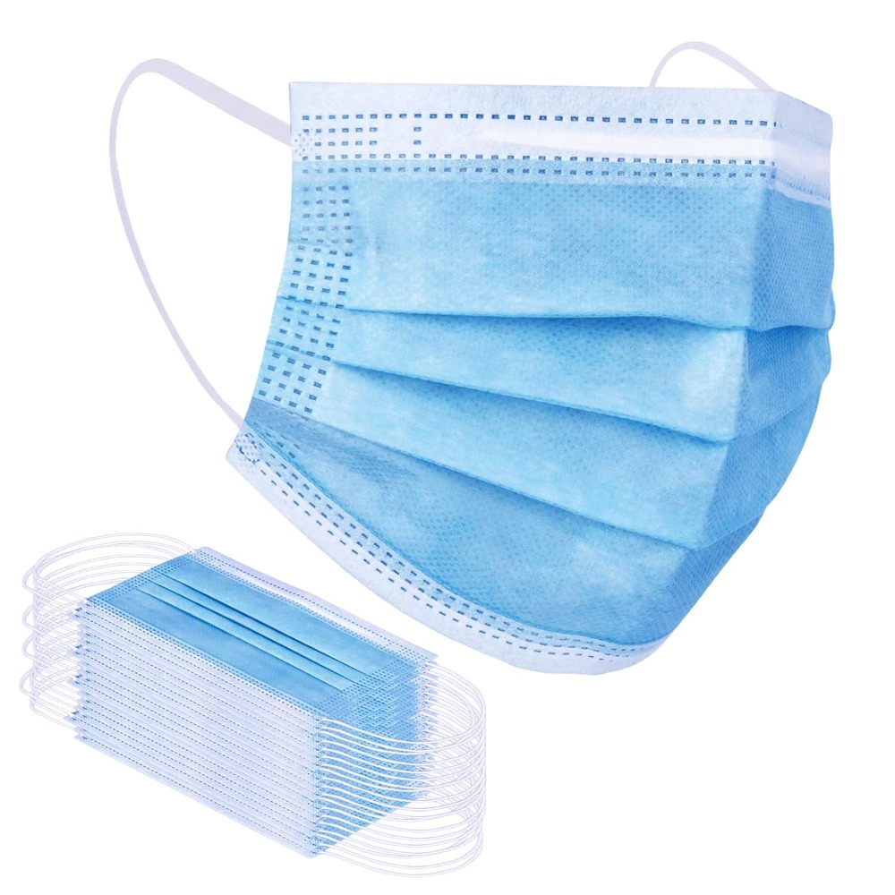 Blue Disposable Face Mask 100  - огляд і ціна Disposable Mask Blue