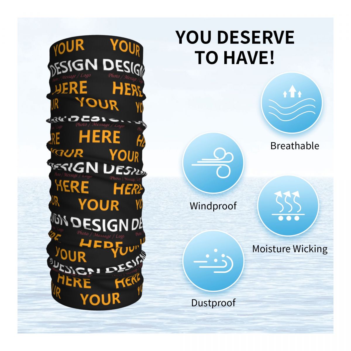 Custom Your Design Here Bandan - огляд і ціна Neck Gaiter Face Cover