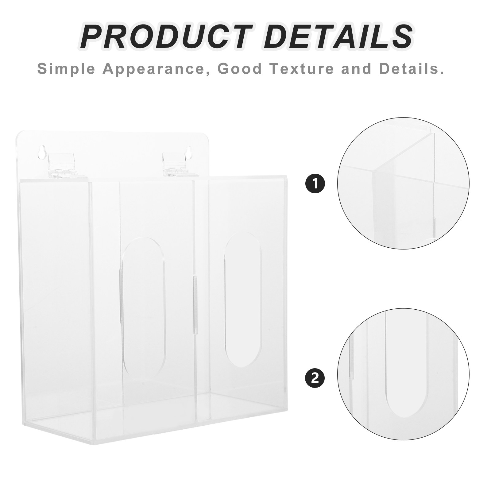 Clear Acrylic Mask Storage Box - огляд і ціна Face Mask Storage Box