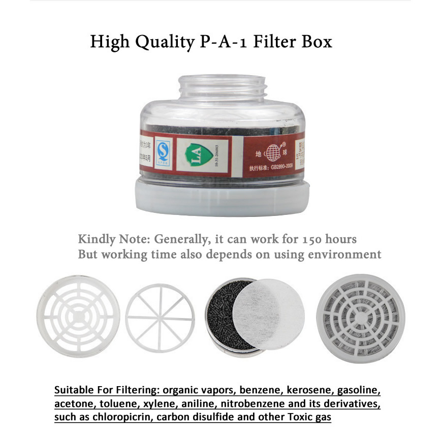 1pcs RD40 40mm Round Gas Mask  - огляд і ціна Face Mask Storage Box