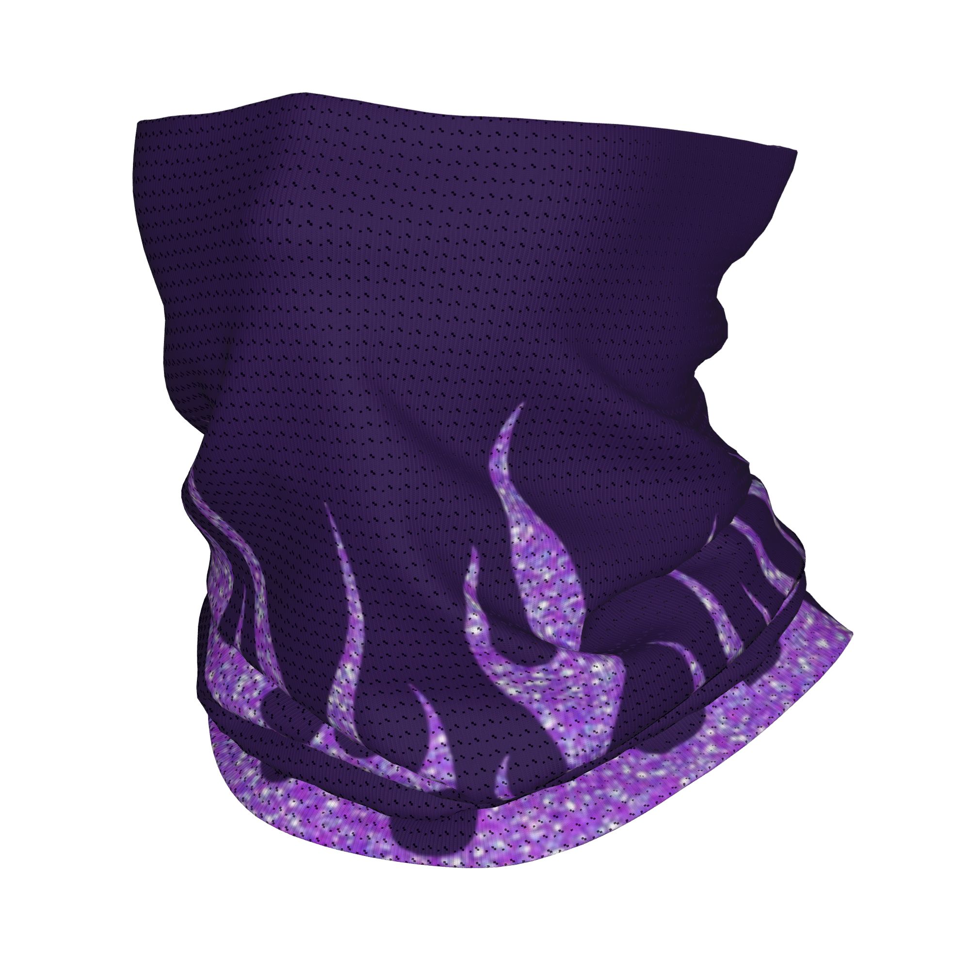 Custom Purple Glitter Flames B - огляд і ціна Neck Gaiter Face Cover
