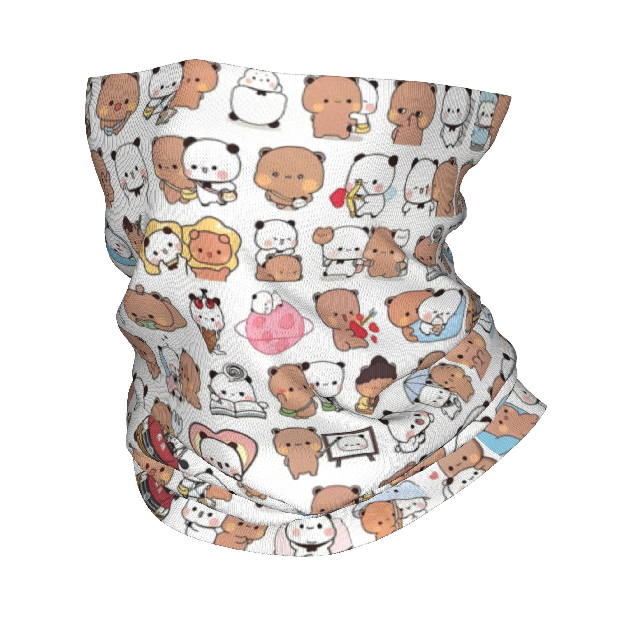 Custom Bear Cartoon Peach And  - огляд і ціна Neck Gaiter Face Cover
