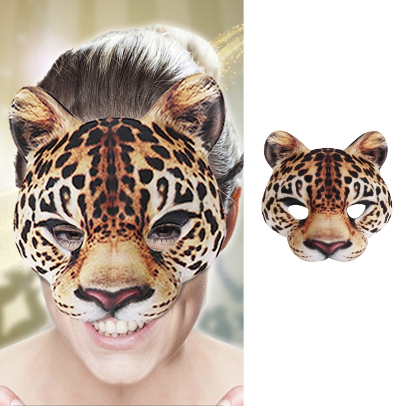 Leopard Mask Party Mask Dress  - огляд і ціна Respirator Half Face