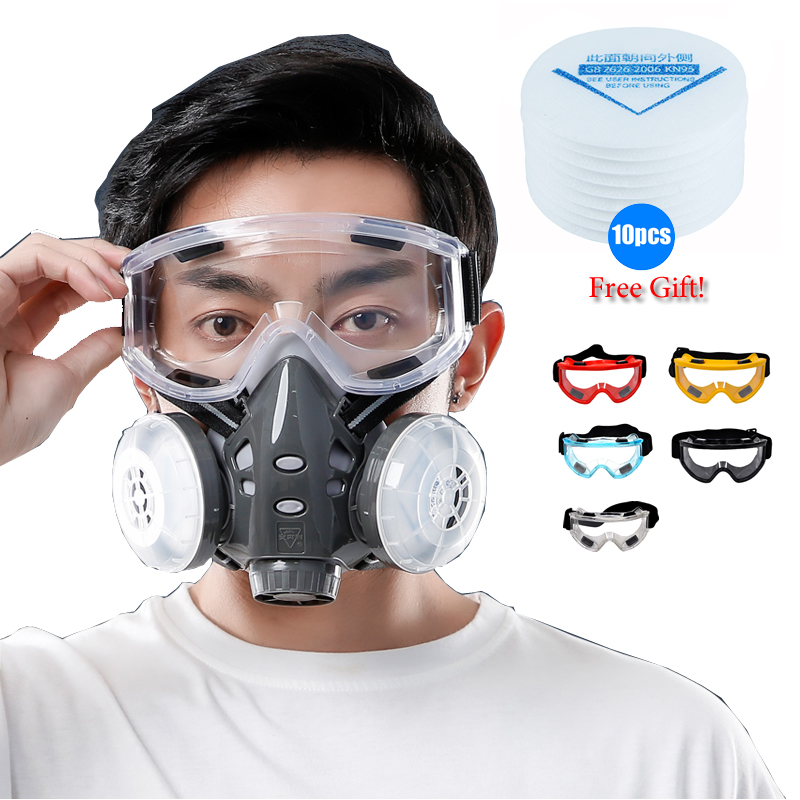 Half Face Dust Mask Safety Gog - огляд і ціна Kn95 Respirator Mask