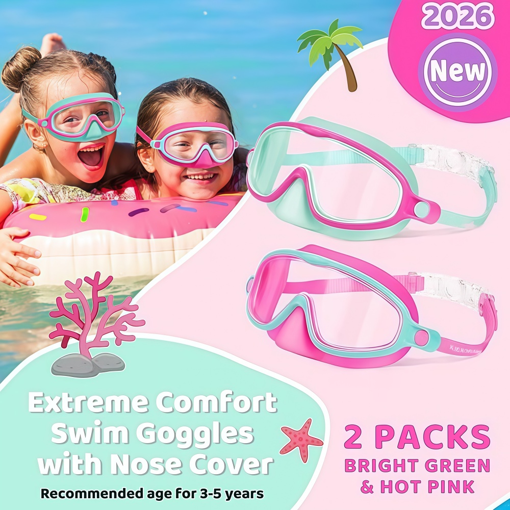 Kids Swim Goggles with Nose Co - огляд і ціна Anti Pollution Mask
