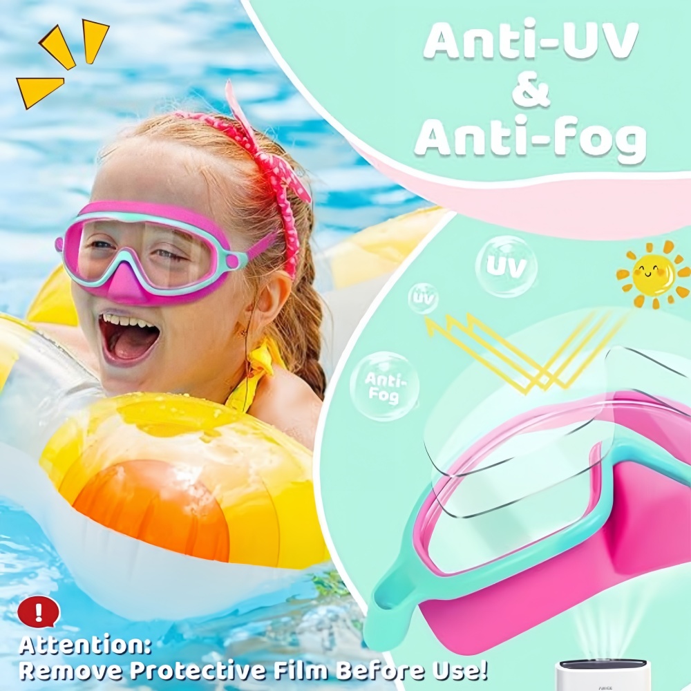 Kids Swim Goggles with Nose Co - огляд і ціна Anti Pollution Mask