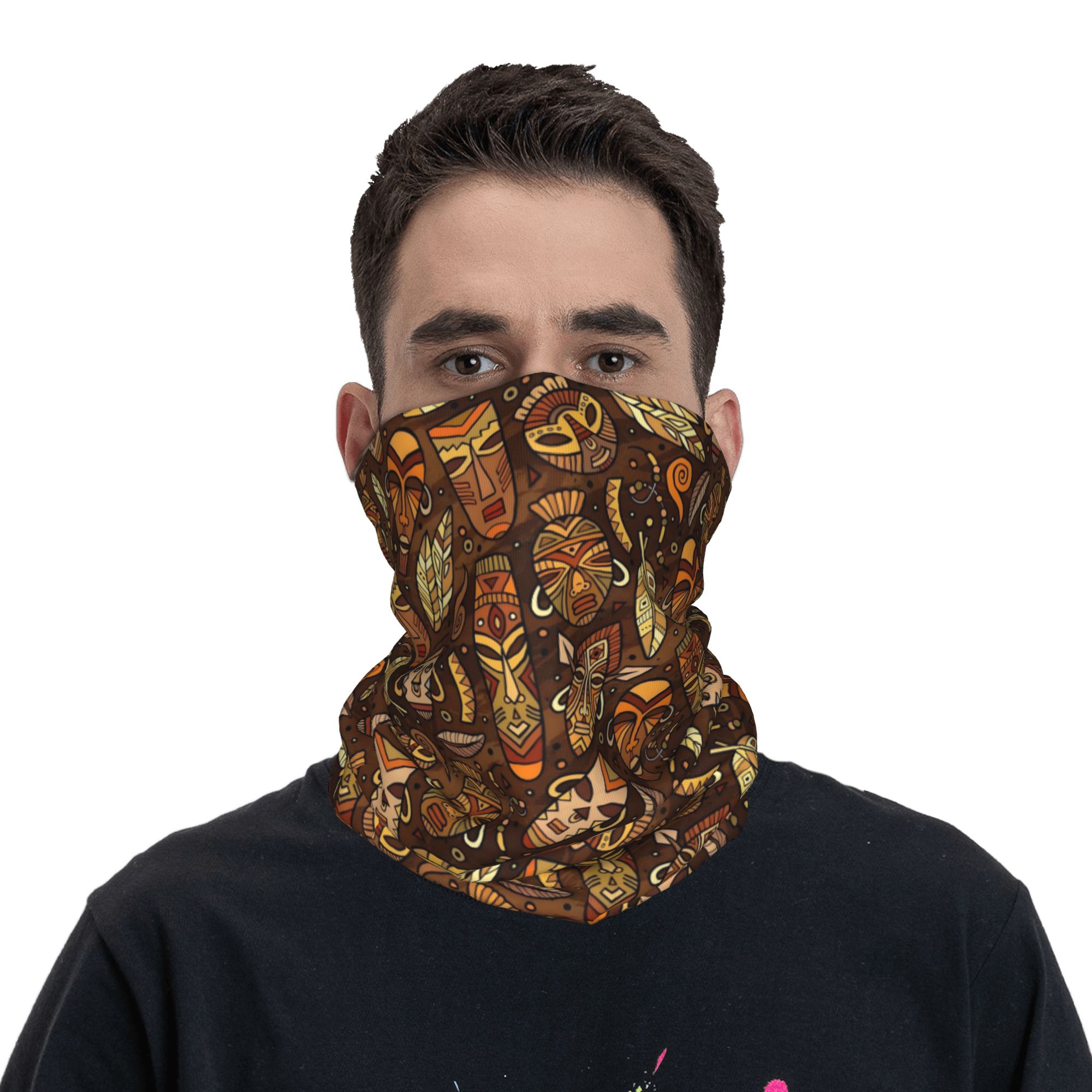 Custom Tribal Mask Pattern Ban - огляд і ціна Neck Gaiter Face Cover