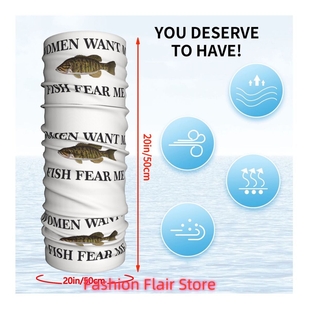 Fish Neck Gaiter Face Scarf Co - огляд і ціна Neck Gaiter Face Cover