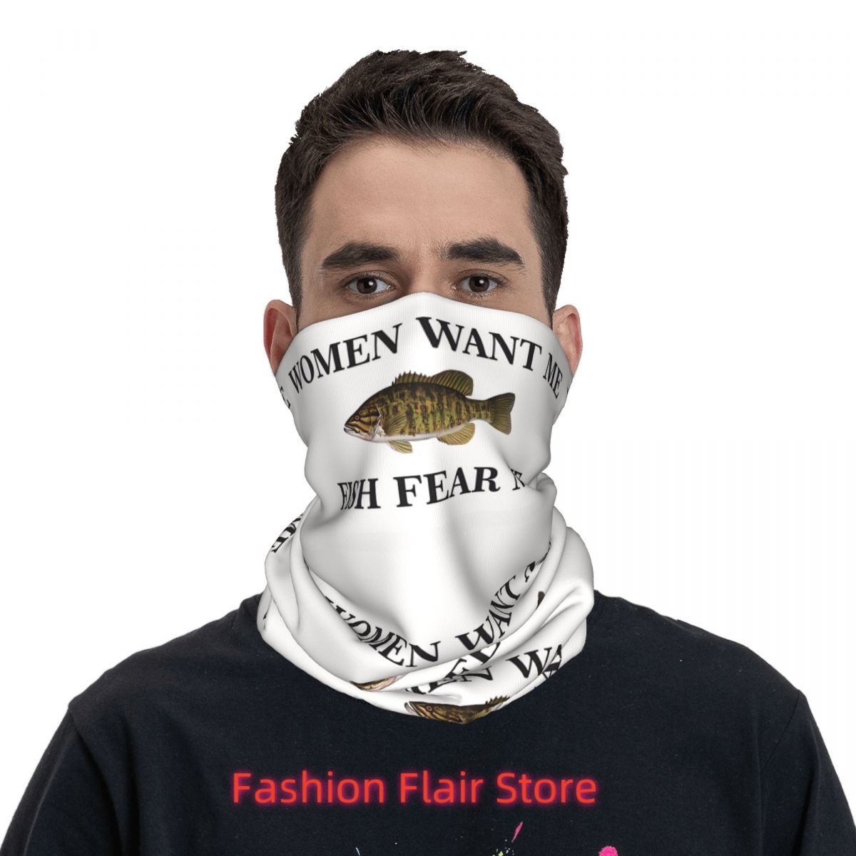 Fish Neck Gaiter Face Scarf Co - огляд і ціна Neck Gaiter Face Cover