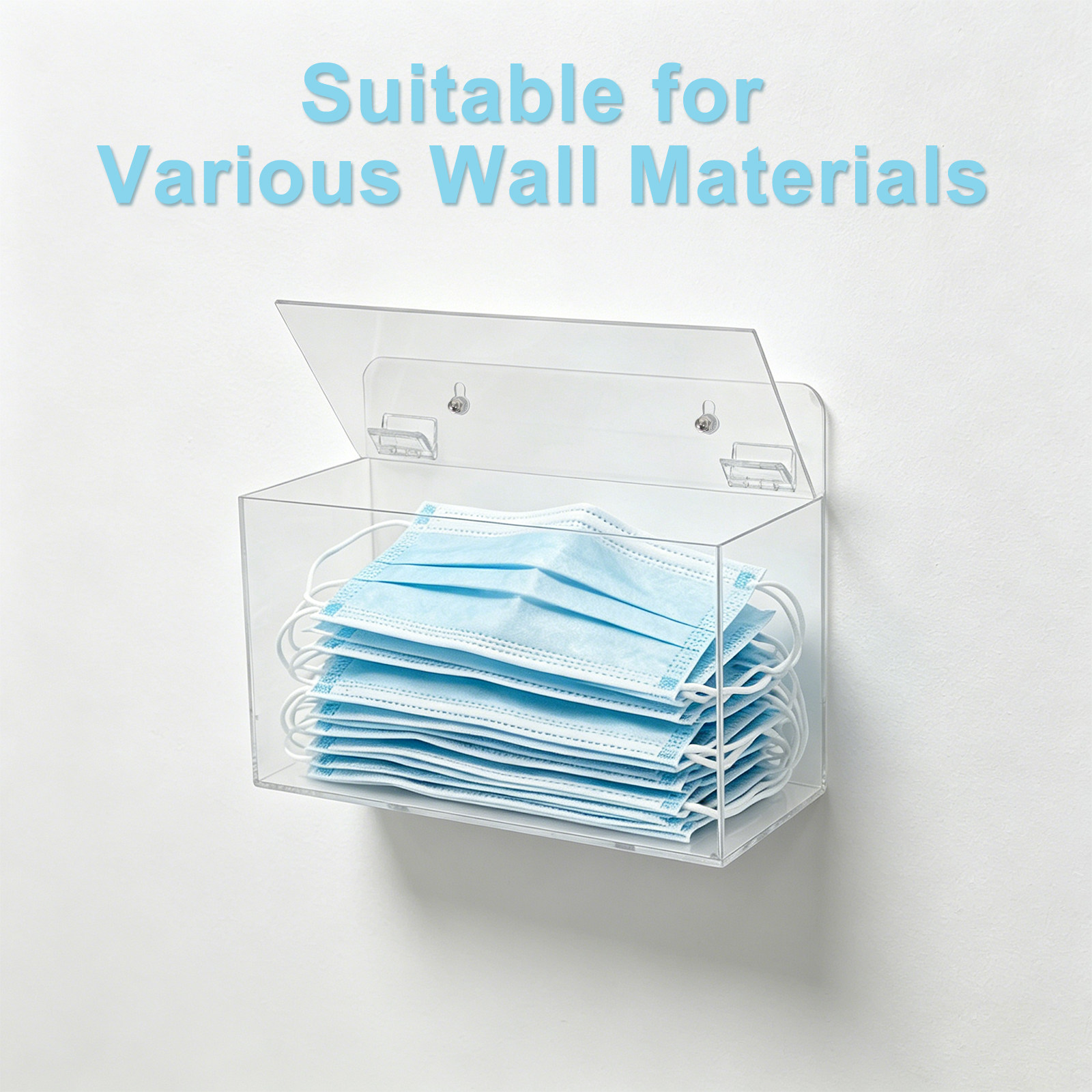 Face Mask Dispenser Box Clear  - огляд і ціна Face Mask Storage Box