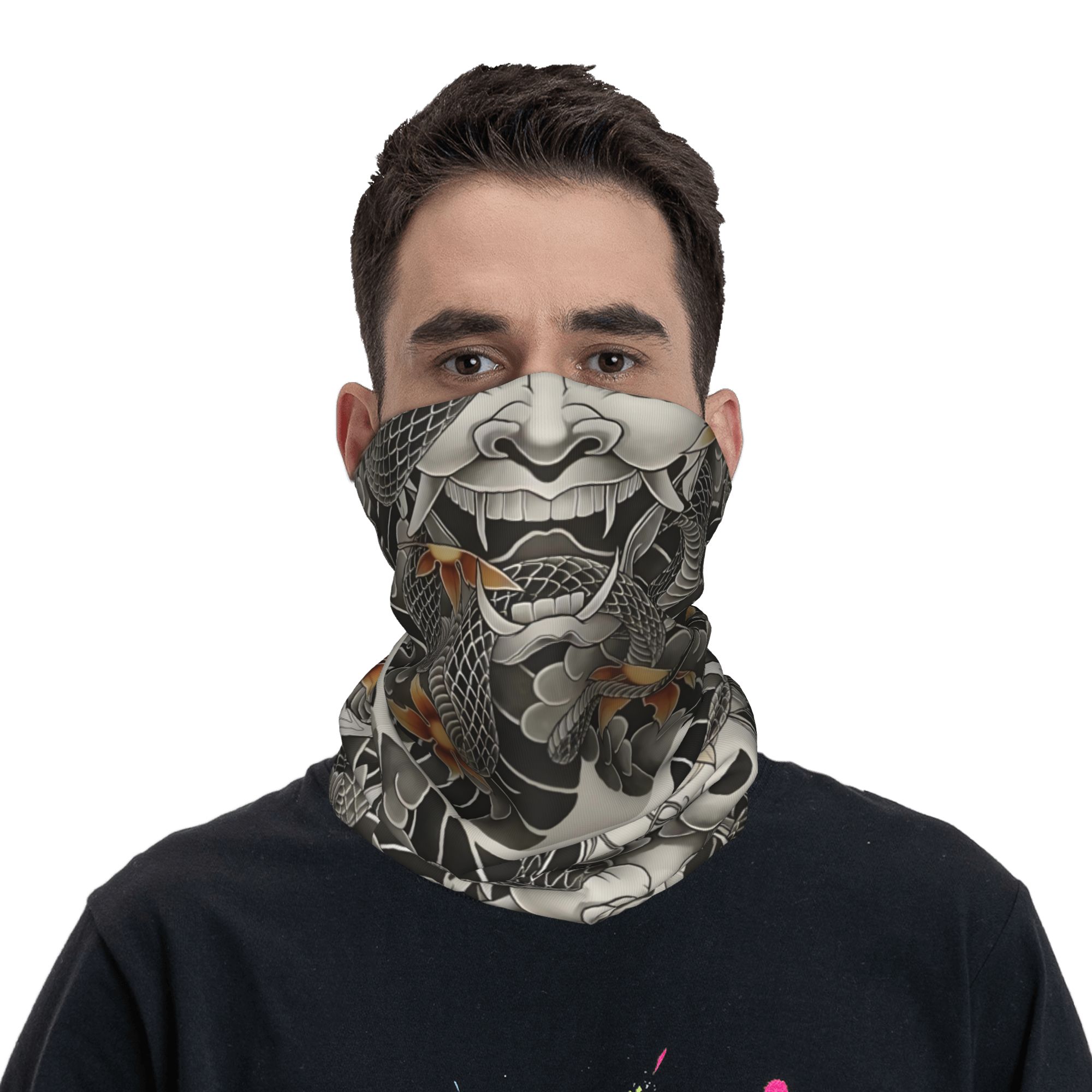 Custom Samurai Oni Demon Banda - огляд і ціна Neck Gaiter Face Cover