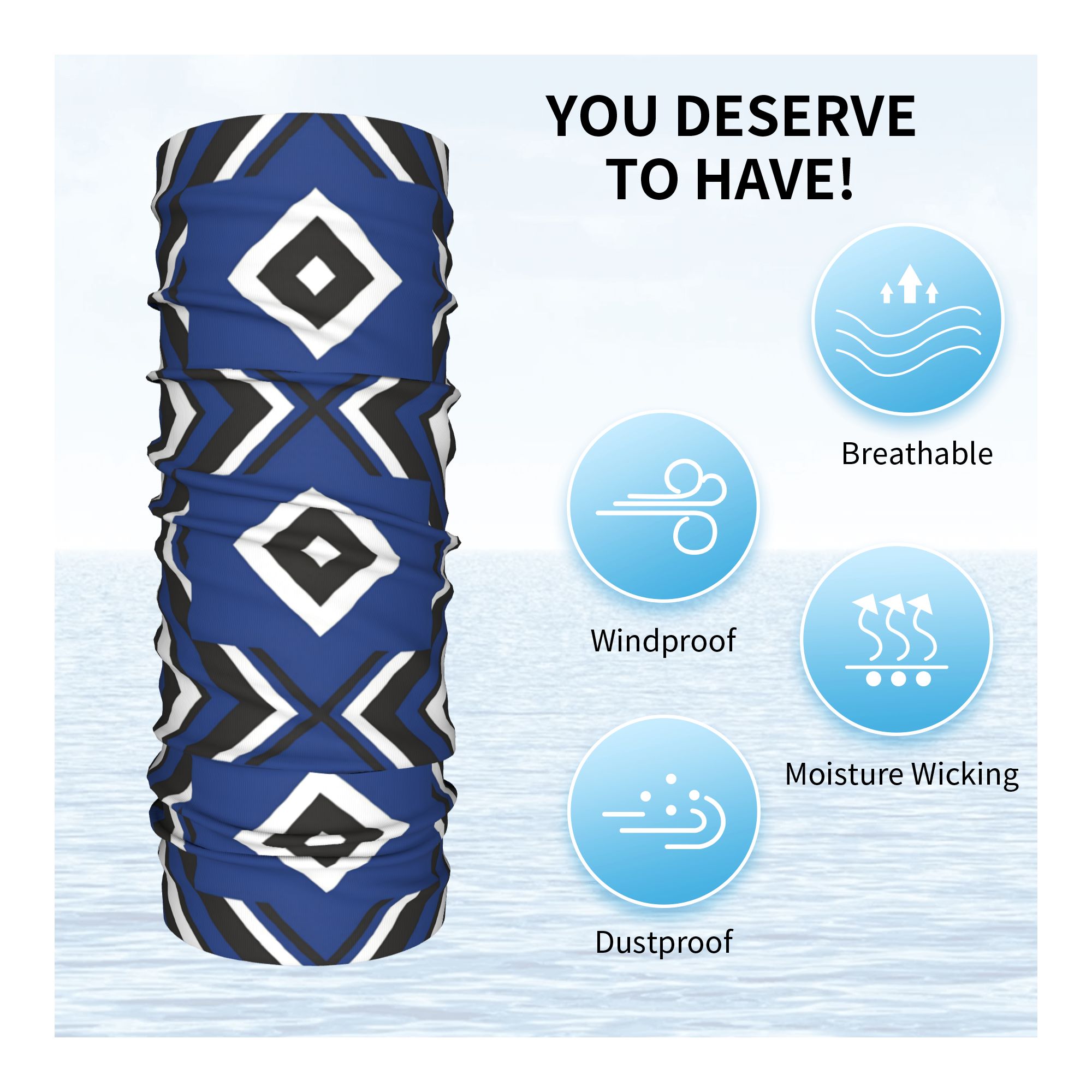 Blue Diamond HSV Soccer Bandan - огляд і ціна Neck Gaiter Face Cover