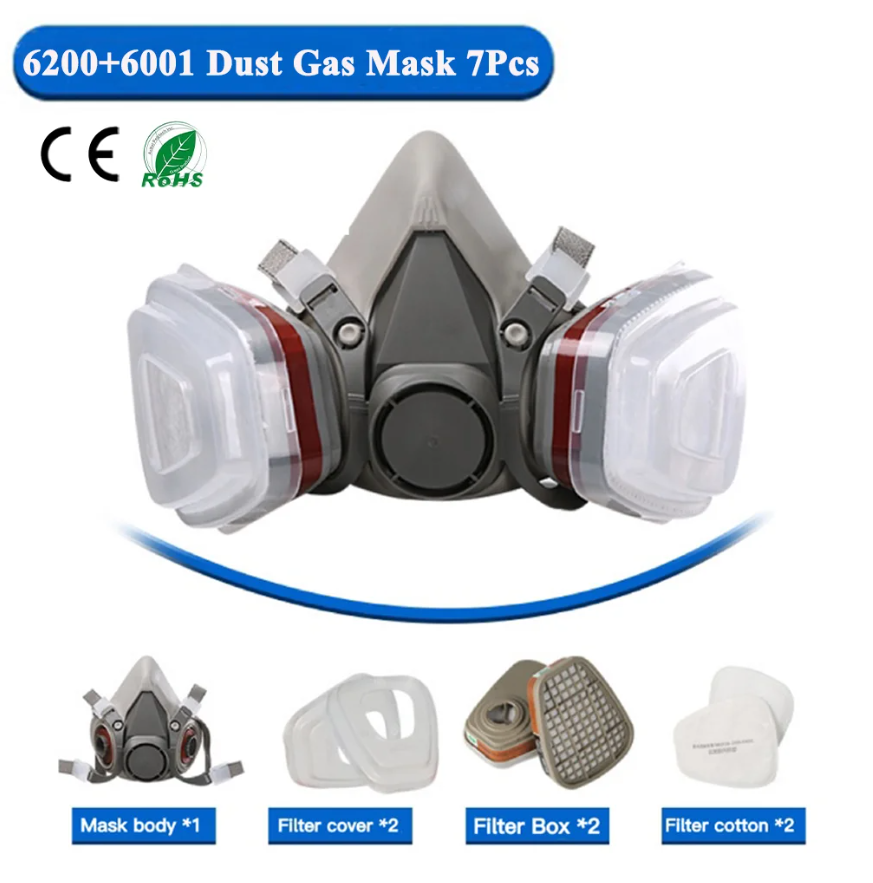 Respirator Dust 6200 Gas Mask  - огляд і ціна Face Mask Storage Box
