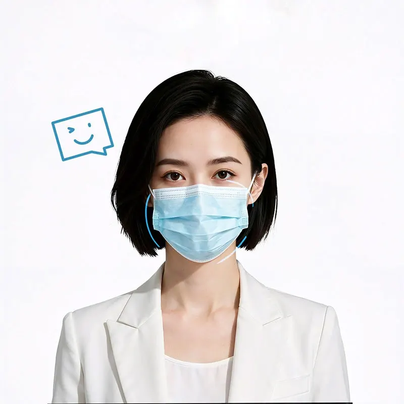 50pcs/100pcs/150pcs Premium Co - огляд і ціна Disposable Mask Blue