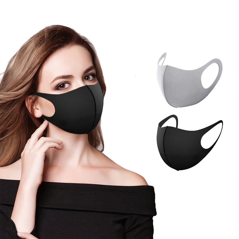 5/10PCS Fashion Solid Earloop  - огляд і ціна Cloth Face Mask Washable
