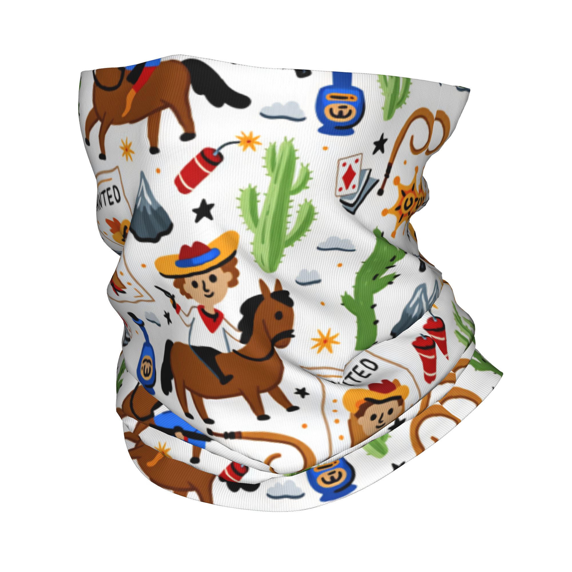 Cartoon Kids Western Cowboy Ba - огляд і ціна Kids Face Mask