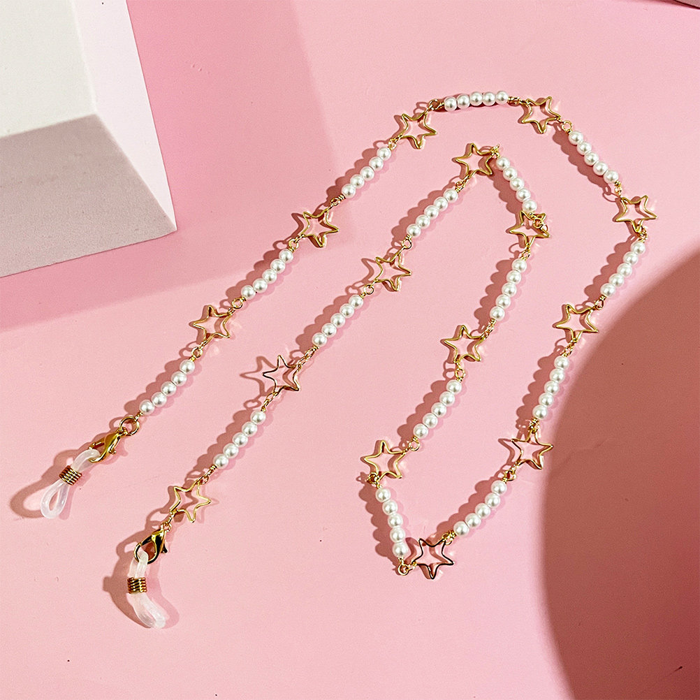 Eyeglass Glasses Chain Pearls  - огляд і ціна Mask Chain Holder