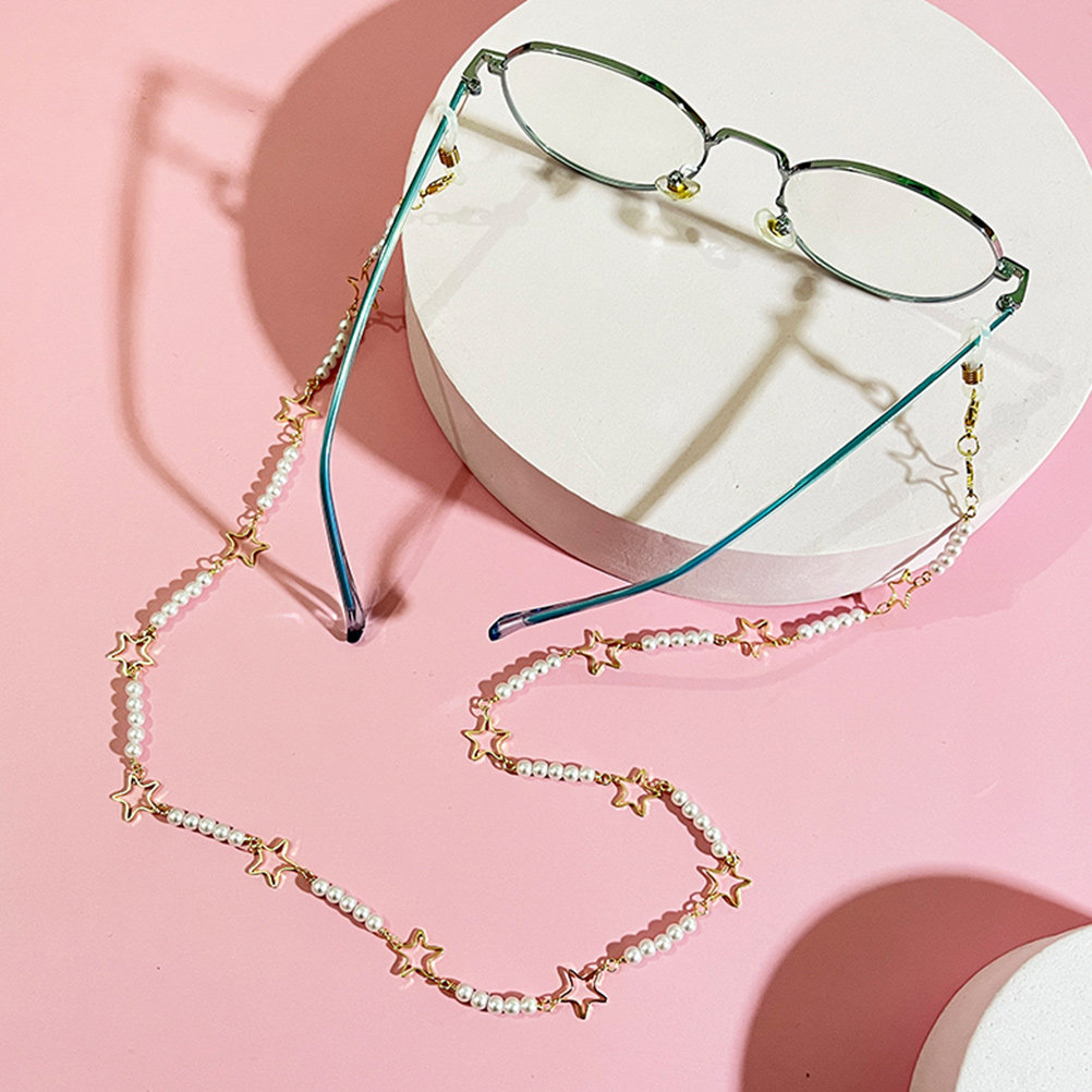 Eyeglass Glasses Chain Pearls  - огляд і ціна Mask Chain Holder
