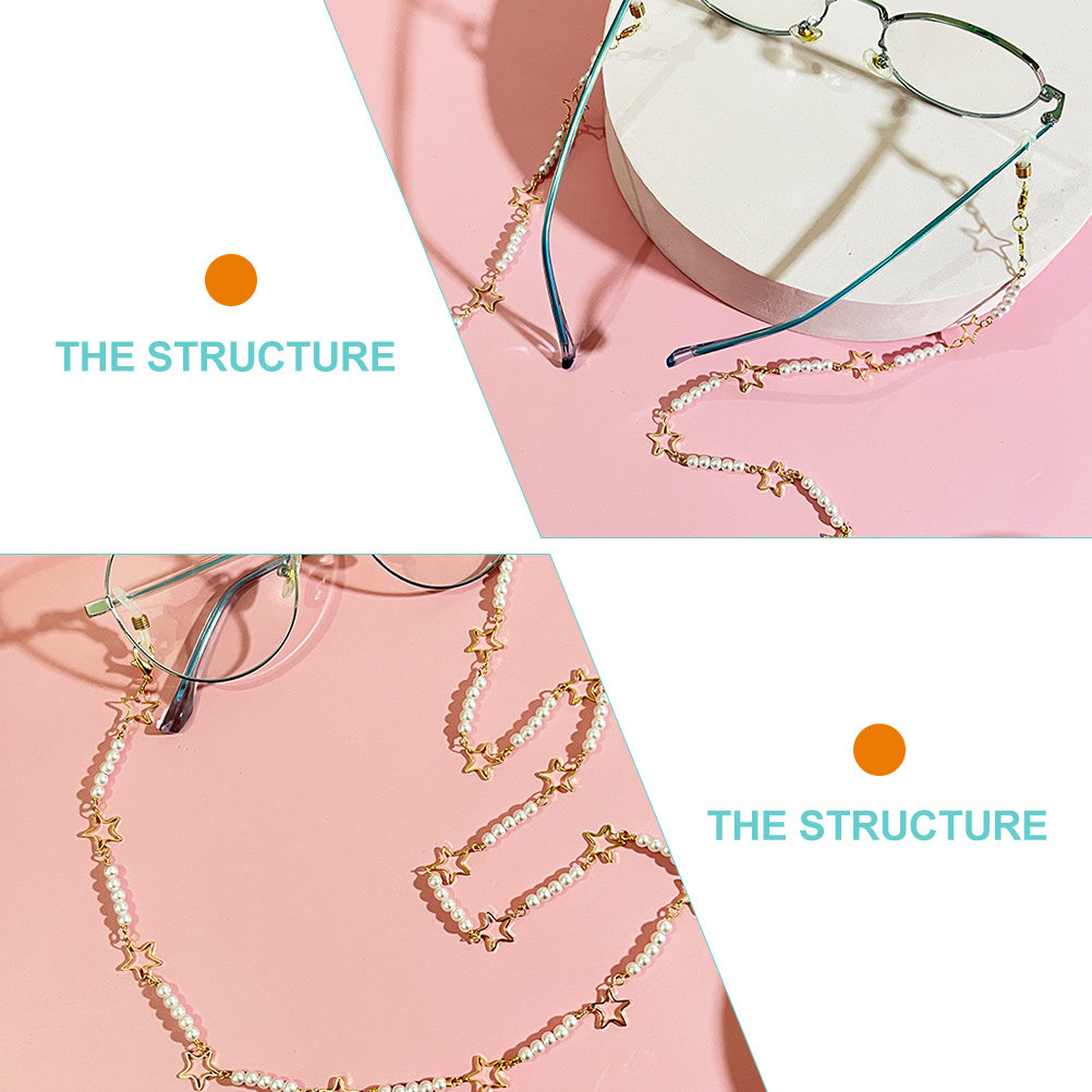 Eyeglass Glasses Chain Pearls  - огляд і ціна Mask Chain Holder
