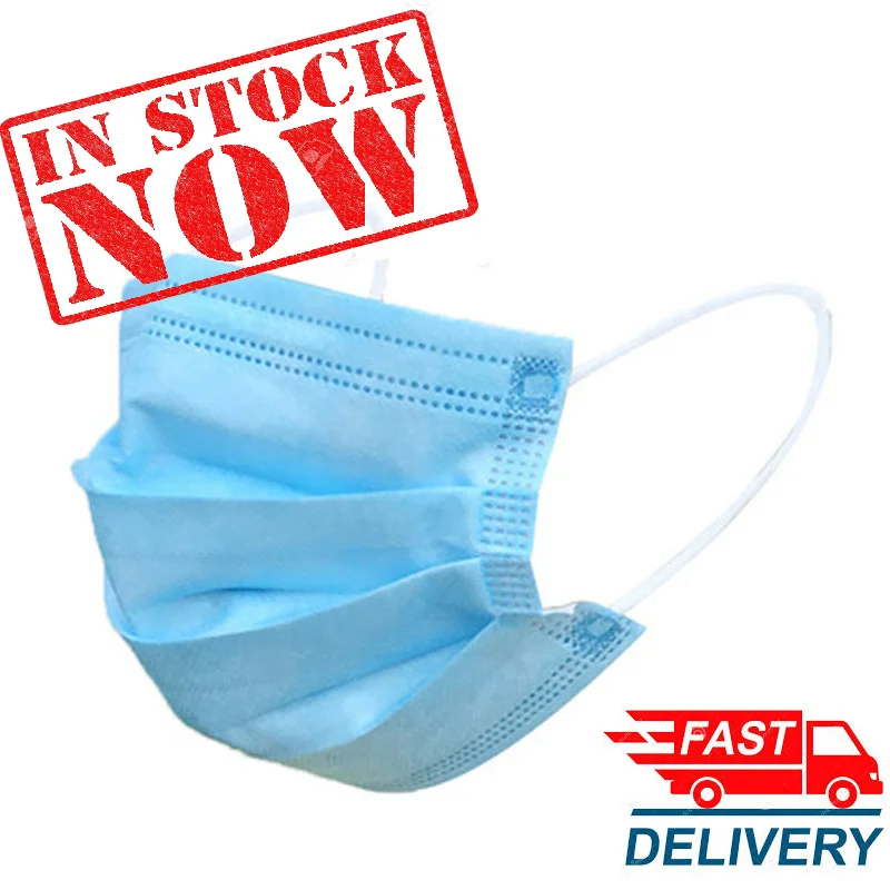 3-Layer Disposable Face Mask-A - огляд і ціна Disposable Mask Blue