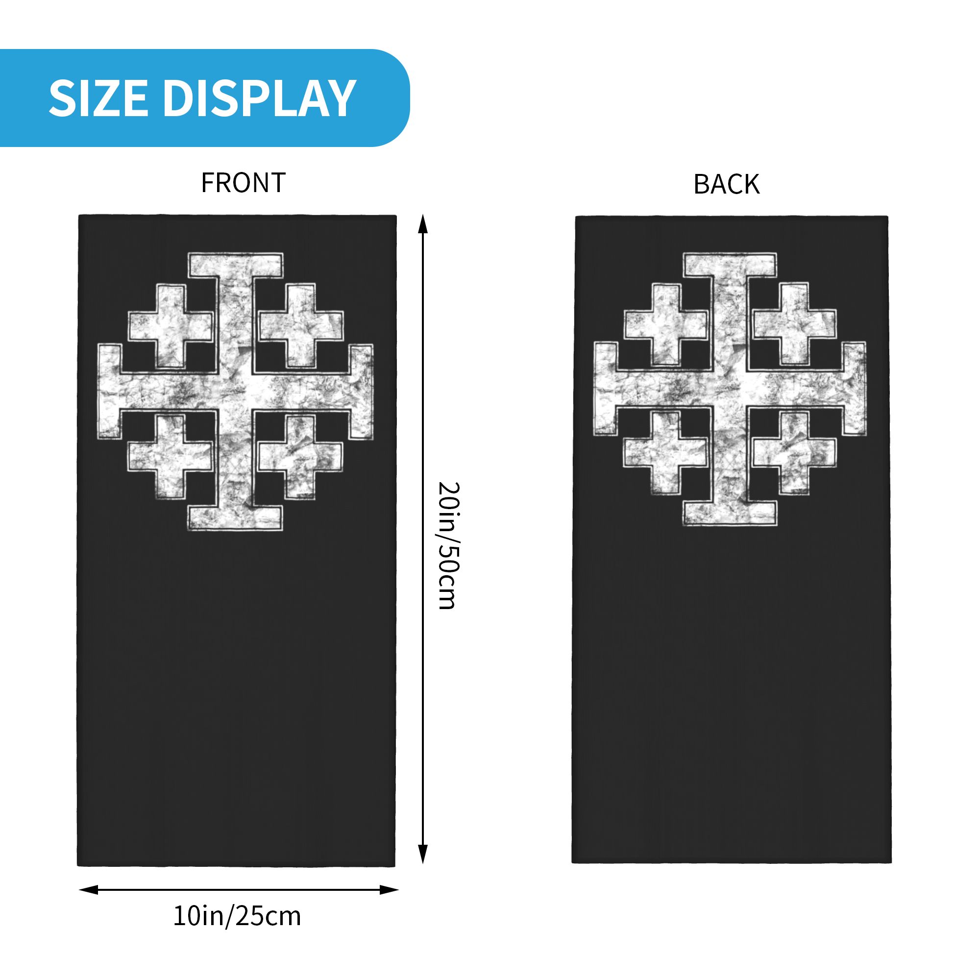 Knight Jerusalem Cross Christi - огляд і ціна Neck Gaiter Face Cover