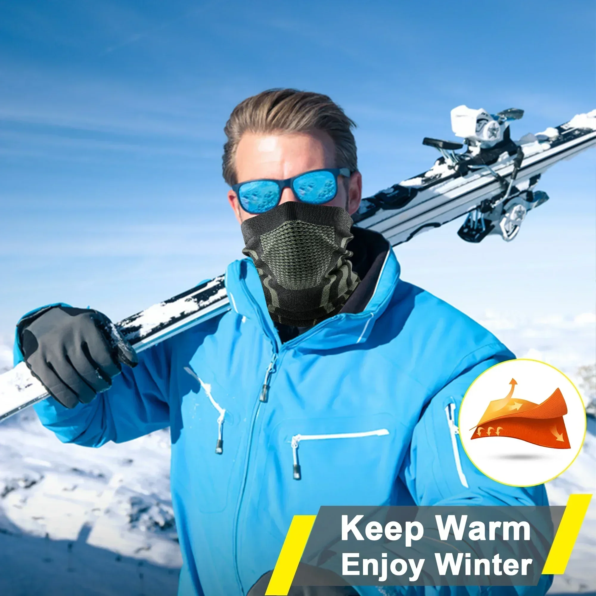 Winter Ring Tube Soft Bandana  - огляд і ціна Sports Mask Breathable